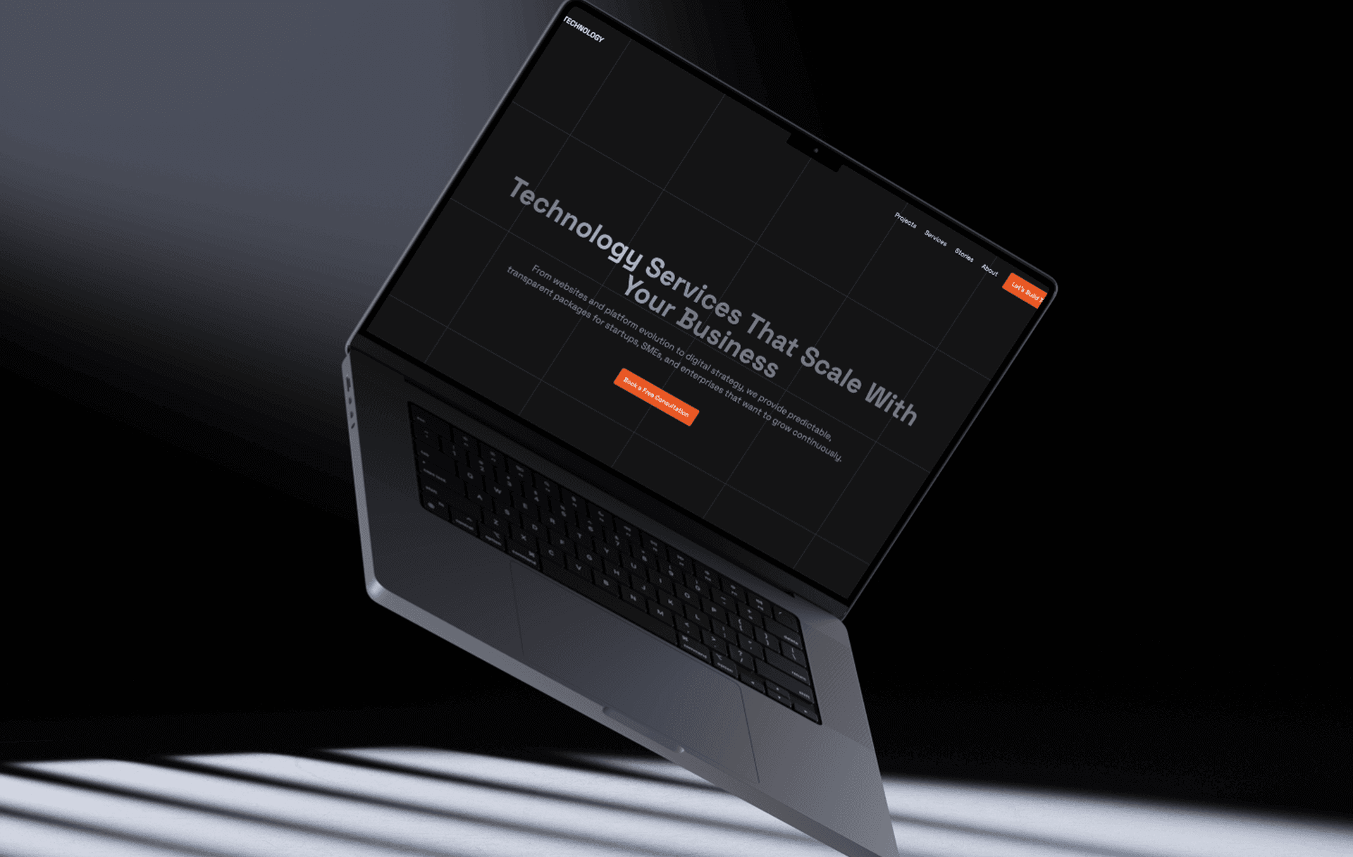 Laptop with dashboard